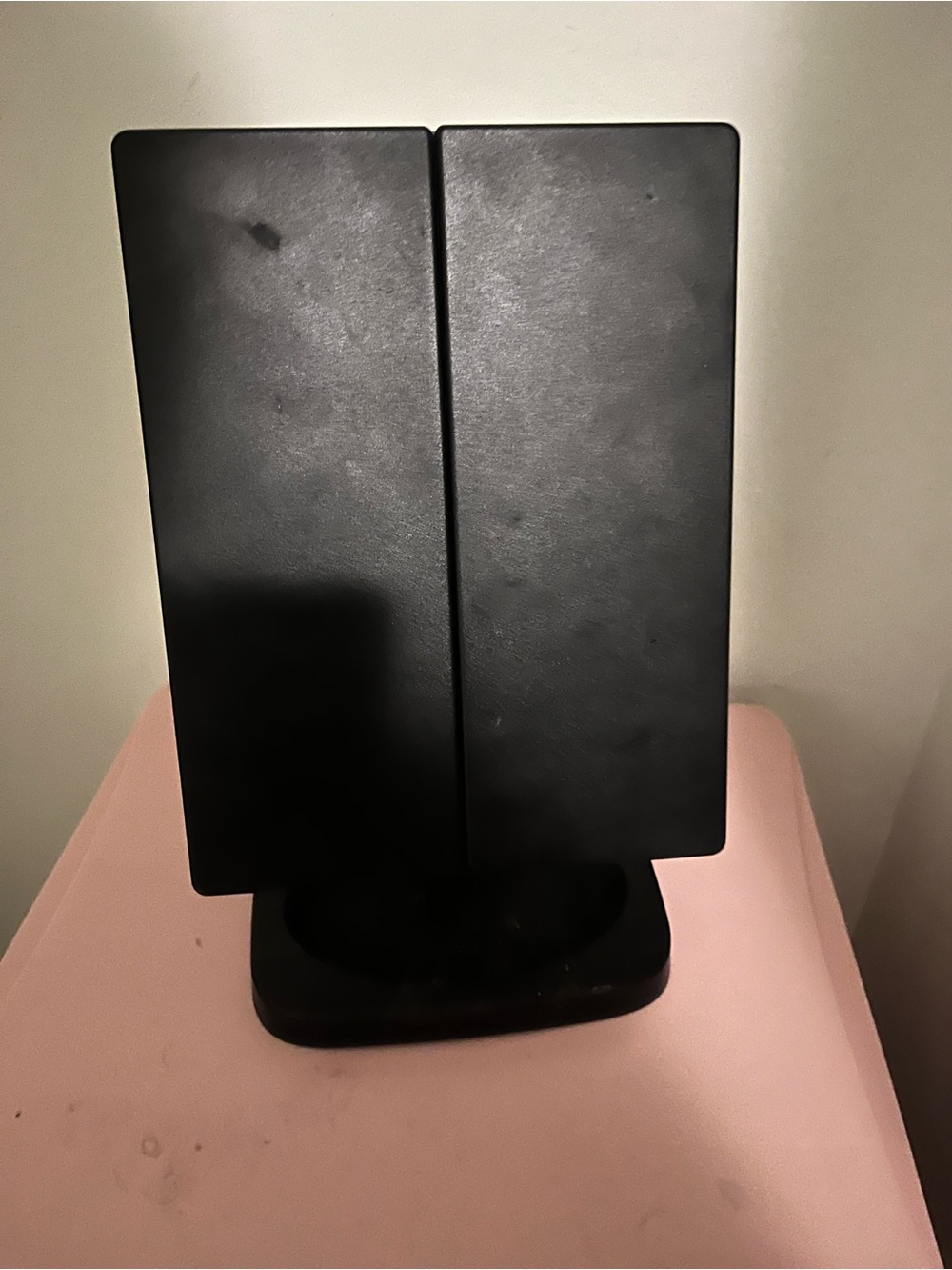 LED Lighted Black Tri-Fold Makeup Mirror - Picture 2 of 2